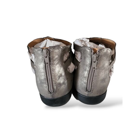 NIB Comfortview Gladiator Metallic Sandals Zip Closure 9.5WW - Picture 7 of 7